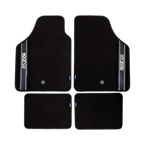 Set de tapis de voitures Sparco Strada 2012 B Universel Noir (4 pcs)