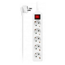 Charger l&#39;image dans la galerie, Multiprise 5 Prises avec Interrupteur Ewent EW3916 Schuko Blanc