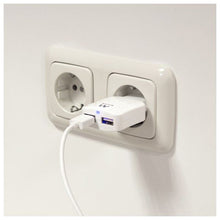 Charger l&#39;image dans la galerie, Chargeur mural 2 en 1 Ewent EW1302 5V 2.4A 12W