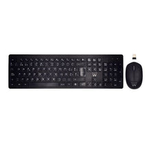 Charger l&#39;image dans la galerie, Clavier et souris sans fil Ewent EW3256 2.4 GHz Noir