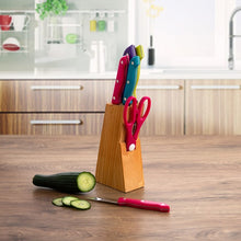 Charger l'image dans la galerie, Ensemble de couteaux de cuisine et support Quid Marbore (6 pcs)