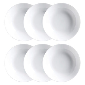 Service de vaisselle Luminarc Diwali 6 pcs Blanc verre (20 cm)