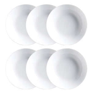 Service de vaisselle Luminarc Diwali 6 pcs Blanc verre (20 cm)