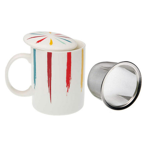Tasse avec filtre pour infusions Brush Porcelaine