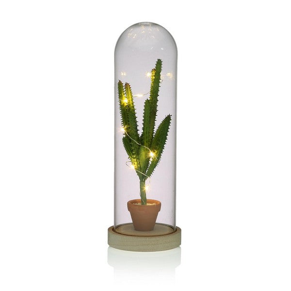 Cloche Cactus LED (10,3 x 31,5 x 10,3 cm)