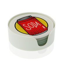 Charger l'image dans la galerie, Dessous de verres Verre Bandes dessinées (6 pcs)