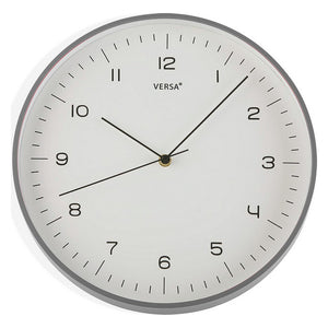 Horloge Murale Plastique (4,5 x 31,5 x 31,5 cm) Gris