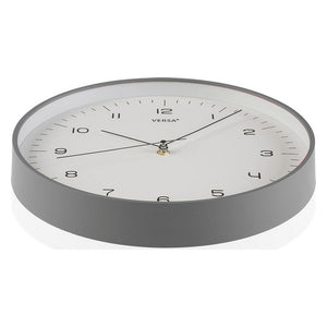 Horloge Murale Plastique (4,5 x 31,5 x 31,5 cm) Gris