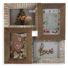 Charger l&#39;image dans la galerie, Porte photos mural Bois MDF (2 x 33 x 33,5 cm)