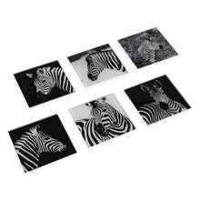 Charger l'image dans la galerie, Dessous de verres Verre Zèbre (6 pcs)