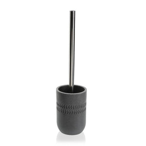 Brosse de salle de wc Bordure Résine Acier (9,4 x 37 x 9,4 cm)