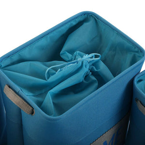 Set de basket Home Bleu Textile (30 x 40 x 45 cm) (6 Pièces)