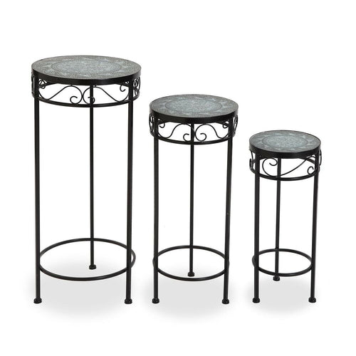 Sous-pot Gris Métal (30 x 69 cm) (3 pcs)