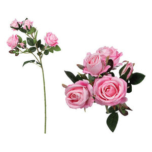 Branche de 5 roses 113014 Rose (60 Cm)