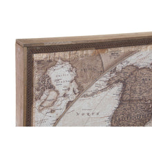 Charger l&#39;image dans la galerie, Cadre DKD Home Decor Jute Bois Mappemonde (122 x 85 x 5 cm)