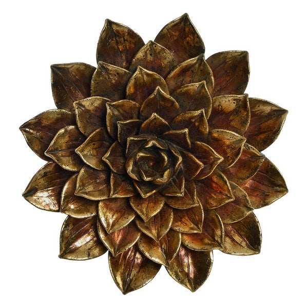 Décoration murale DKD Home Decor Fleur Résine Chic