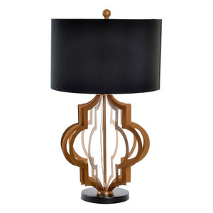 Lampe de bureau DKD Home Decor Lin Métal (40 x 40 x 73 cm)