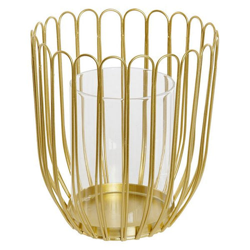 Candélabre circulaire avec support Dekodonia Métal Verre