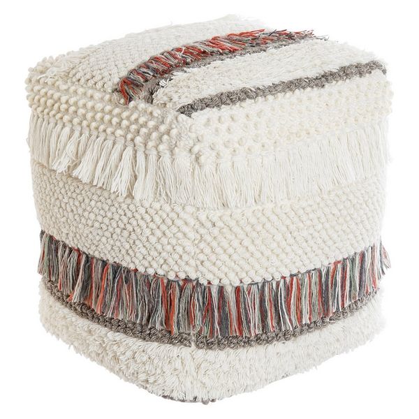 Pouf DKD Home Decor Coton Laine (45 x 45 x 45 cm)