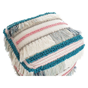 Pouf DKD Home Decor Coton Laine (45 x 45 x 45 cm)