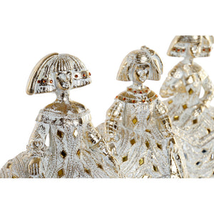 Figurine Décorative DKD Home Decor Résine Miroir Finition vieillie (3 pcs) (17 x 12 x 22 cm)