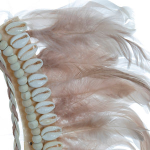 Décoration Suspendue Dekodonia Plume Coquillages (40 x 2 x 55 cm)