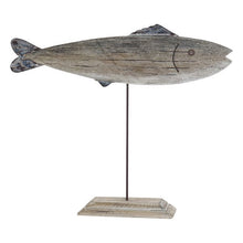 Charger l&#39;image dans la galerie, Figurine Décorative DKD Home Decor Bois Métal Poisson Finition vieillie (61 x 9 x 51 cm)