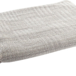 Couverture Dekodonia Beige Frange Coton (130 x 170 cm)