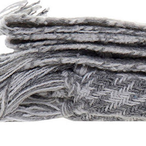 Couverture Dekodonia Gris Pied de coq Coton (130 x 170 cm)