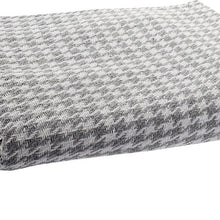 Charger l&#39;image dans la galerie, Couverture Dekodonia Gris Pied de coq Coton (130 x 170 cm)