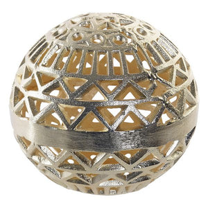 Boule Décorative DKD Home Decor Aluminium Géométrique (17 x 17 x 17 cm)