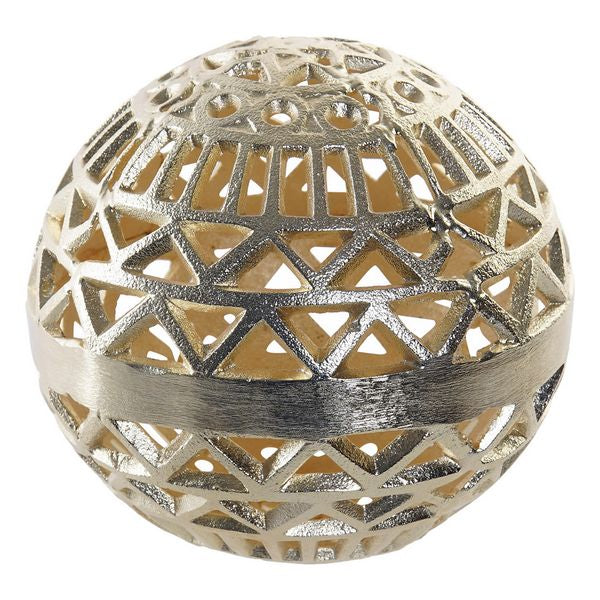 Boule Décorative DKD Home Decor Aluminium Géométrique (17 x 17 x 17 cm)