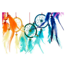 Charger l&#39;image dans la galerie, Attrape-rêves DKD Home Decor Multicouleur Coton Plume (27 x 70 cm)