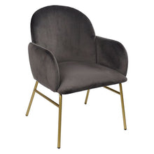 Charger l&#39;image dans la galerie, Fauteuil DKD Home Decor Gris Polyester Métal Polyester (73 x 63 x 82 cm)