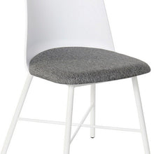 Charger l&#39;image dans la galerie, Chaise de Salle à Manger DKD Home Decor Blanc Polyester Métal polypropylène (45 x 49 x 82 cm)