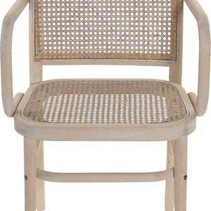 Chaise de Salle à Manger DKD Home Decor Rotin Bouleau (54 x 52 x 88 cm)