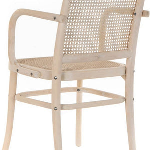 Chaise de Salle à Manger DKD Home Decor Rotin Bouleau (54 x 52 x 88 cm)