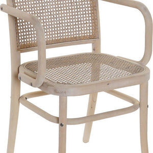 Chaise de Salle à Manger DKD Home Decor Rotin Bouleau (54 x 52 x 88 cm)