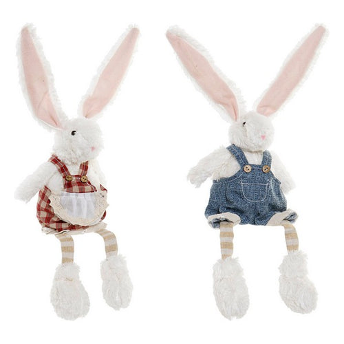 Figurine Décorative DKD Home Decor Polyester Lapin (2 pcs) (17 x 10 x 53 cm) (2 pcs)