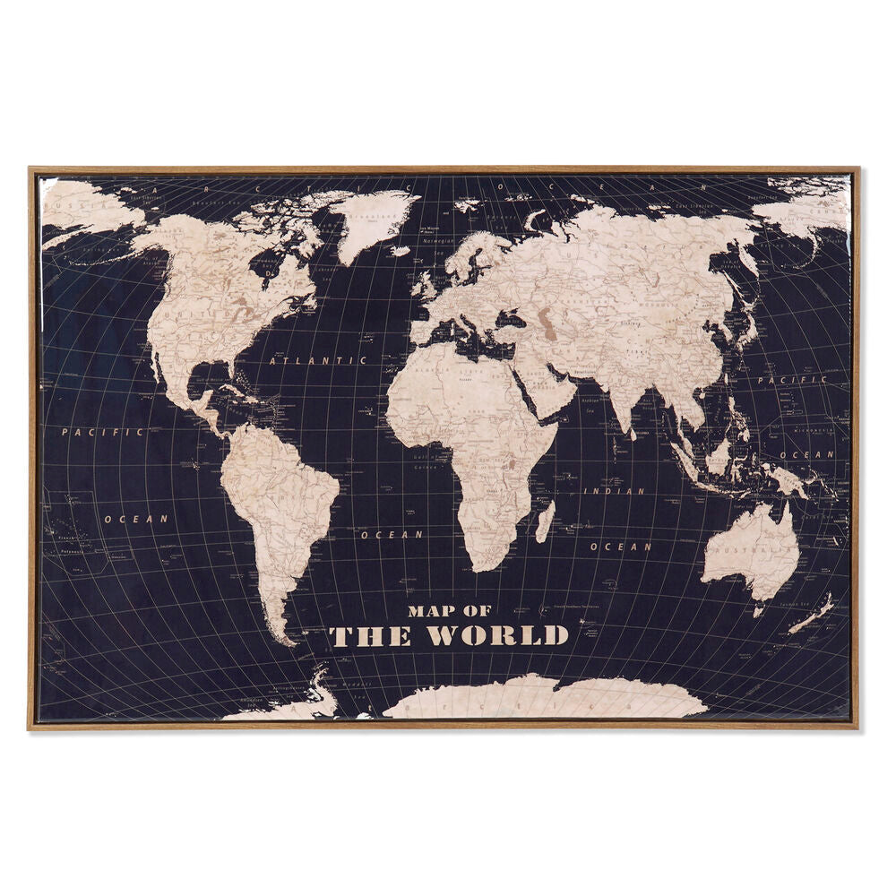 Cadre DKD Home Decor The World (92 x 4 x 62 cm)