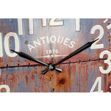 Charger l&#39;image dans la galerie, Horloge Murale DKD Home Decor Blanc Rouge Métal Bois MDF (2 pcs) (70 x 4 x 70 cm)