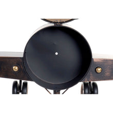 Charger l&#39;image dans la galerie, Horloge Murale DKD Home Decor Noir Métal Verre Avion Bois MDF (157 x 22 x 46 cm)