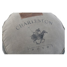 Charger l&#39;image dans la galerie, Pouf DKD Home Decor Charleston Cuir Coton (50 x 50 x 40 cm)