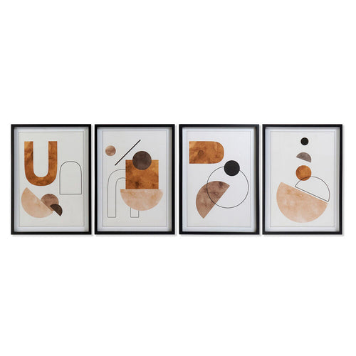 Cadre DKD Home Decor Abstrait (50 x 2.5 x 70 cm) (4 pcs)