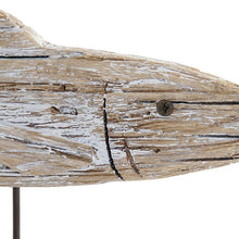 Charger l&#39;image dans la galerie, Figurine Décorative Dekodonia Métal Bois de paulownia Poisson (40 x 5 x 15 cm)