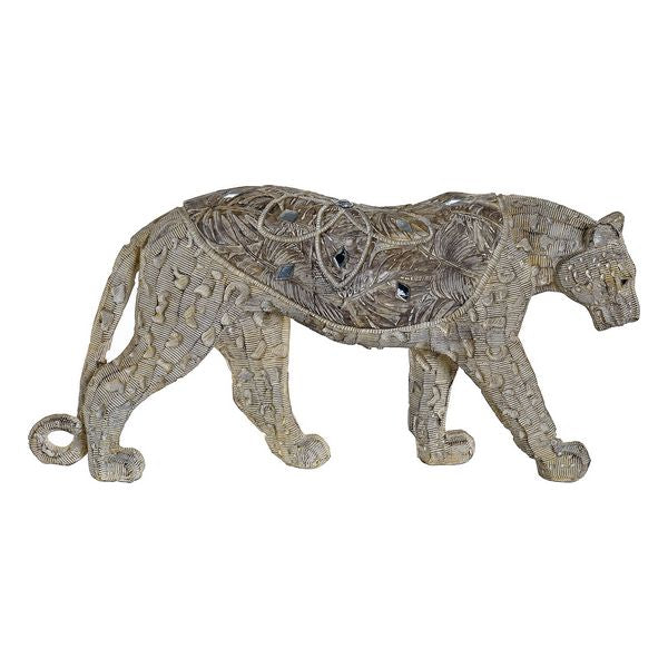 Figurine Décorative Dekodonia Résine Léopard (31 x 6 x 15 cm)