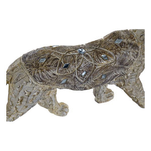 Figurine Décorative Dekodonia Résine Léopard (31 x 6 x 15 cm)