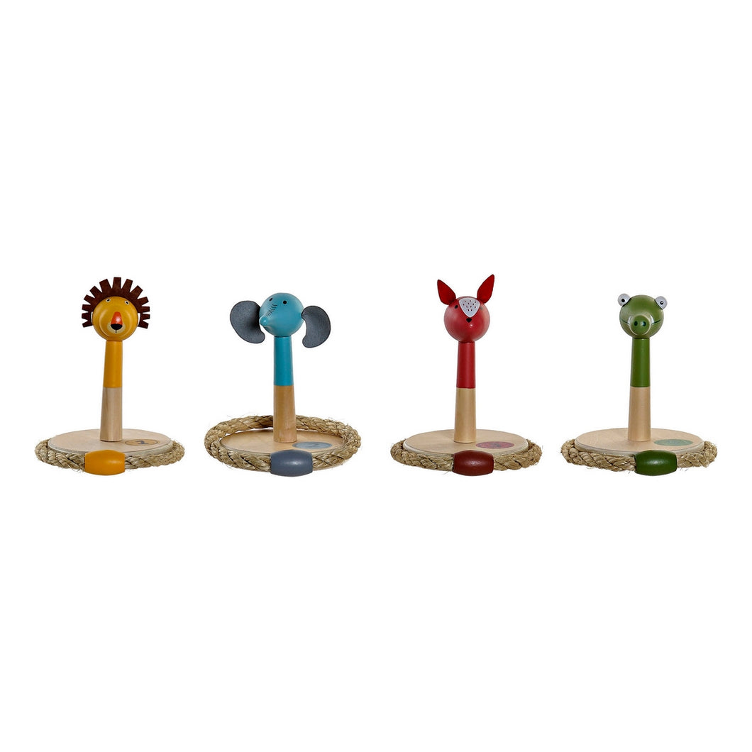 Jeu en bois DKD Home Decor Bois (4 pcs) (12 x 12 x 14 cm)