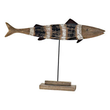 Charger l&#39;image dans la galerie, Figurine Décorative DKD Home Decor Bois Métal Poisson (56 x 7 x 40 cm)