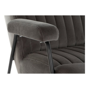 Fauteuil DKD Home Decor Noir Gris Métal (67 x 70 x 90 cm)